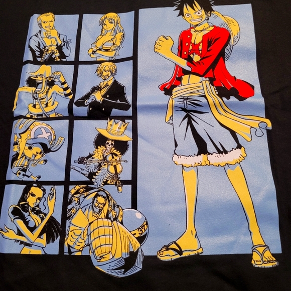 One Piece Character Grid T-Shirt - Picture 2 of 2